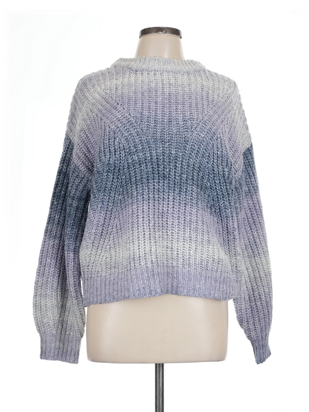 NWT A New Day Blue & Purple Gradient Striped Pullover Sweater Size XS